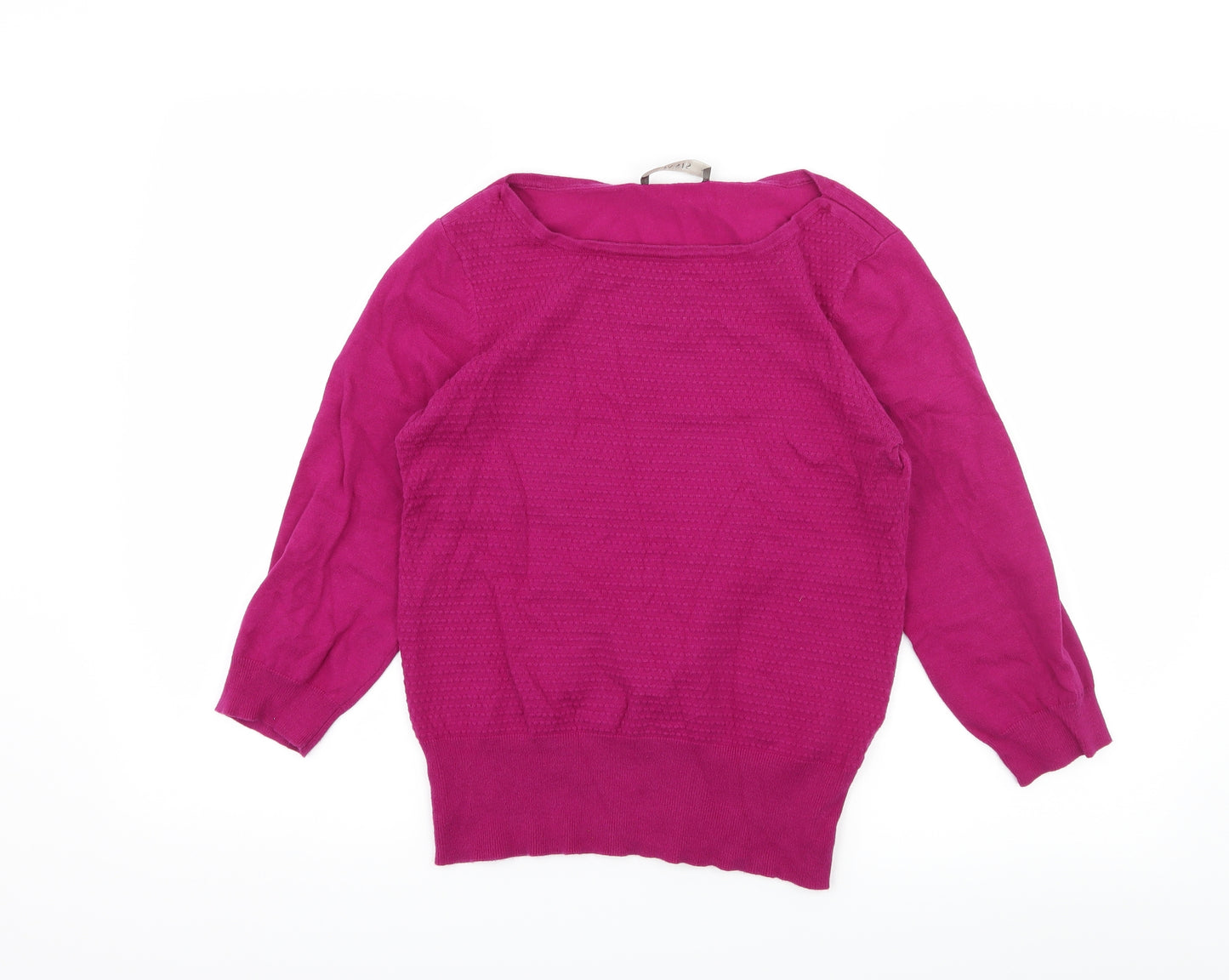 Oasis Womens Purple  Knit Pullover Jumper Size M