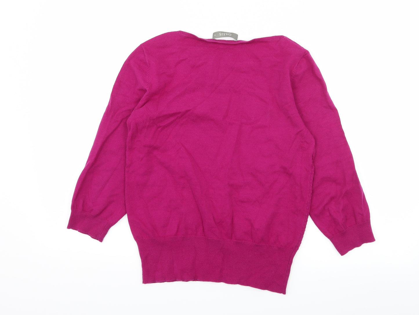 Oasis Womens Purple  Knit Pullover Jumper Size M