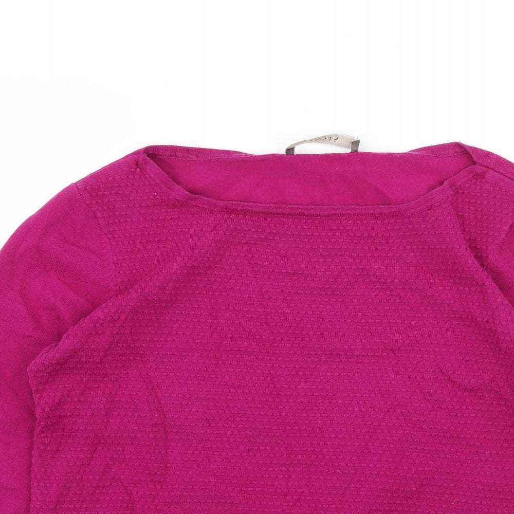Oasis Womens Purple  Knit Pullover Jumper Size M