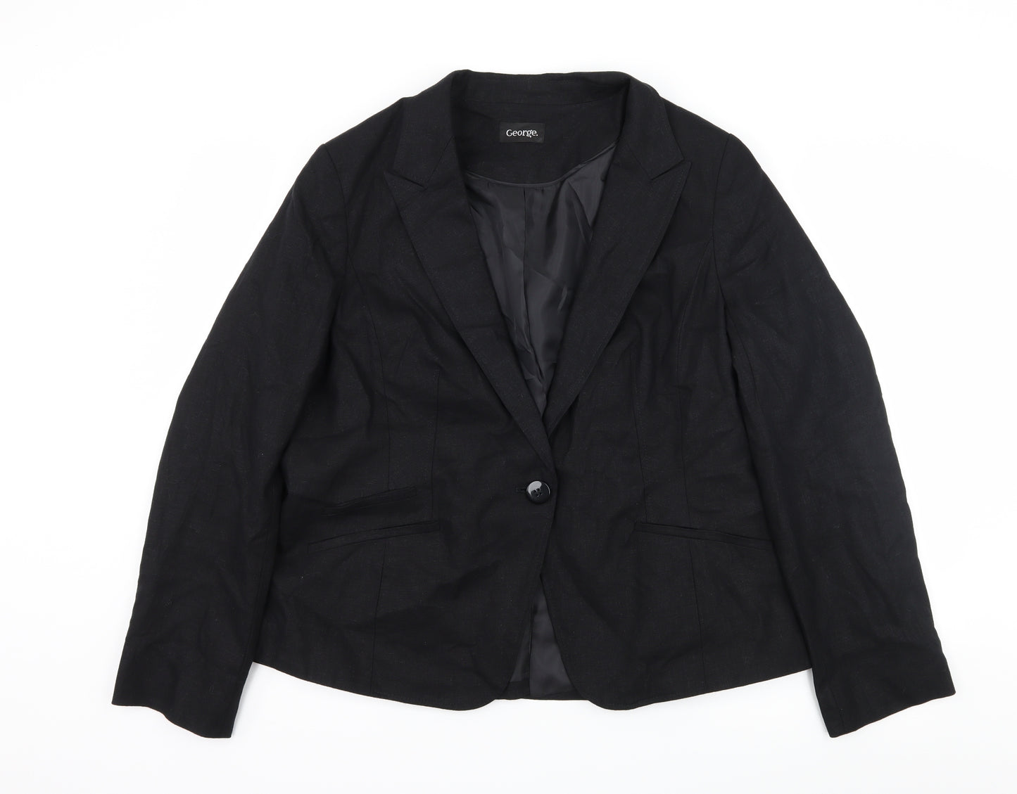 Georeg Womens Black   Jacket Blazer Size 18