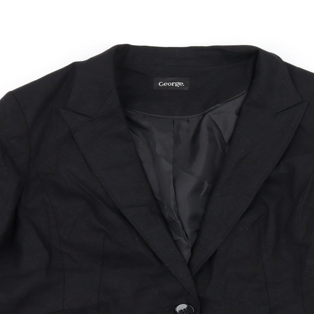 Georeg Womens Black   Jacket Blazer Size 18
