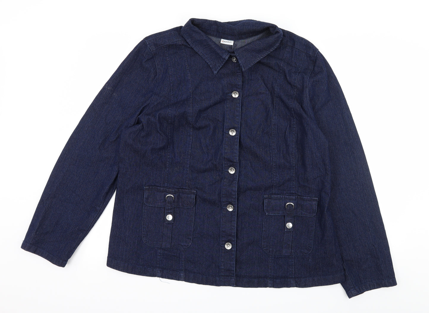 Damart Womens Blue  Denim Jacket  Size 22