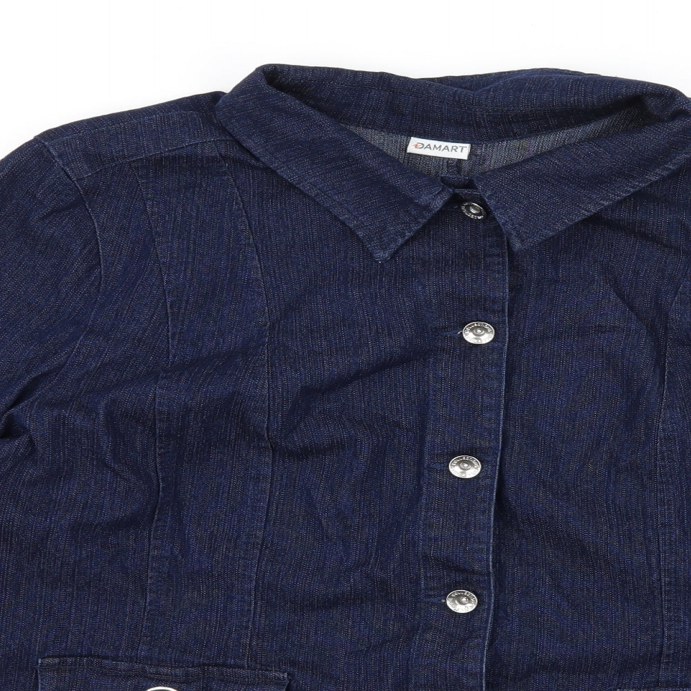 Damart Womens Blue  Denim Jacket  Size 22