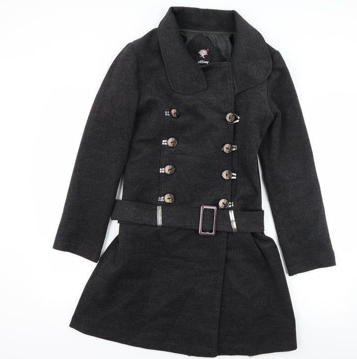 Altinay Womens Grey   Pea Coat Coat Size S