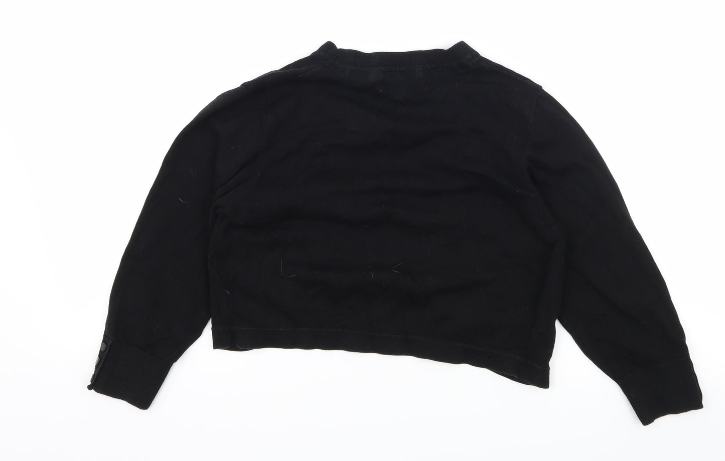 Monsoon Womens Black  Knit Shrug Jumper Size 10