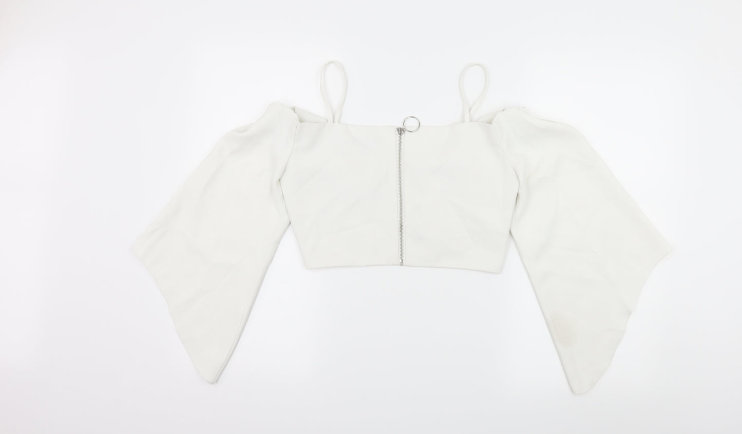 Topshop Womens White   Basic Blouse Size 8