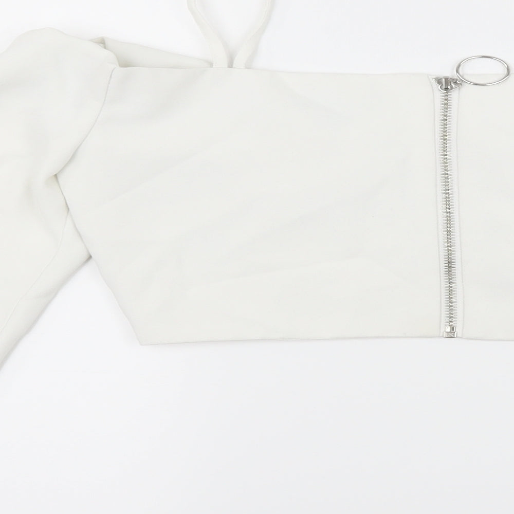 Topshop Womens White   Basic Blouse Size 8