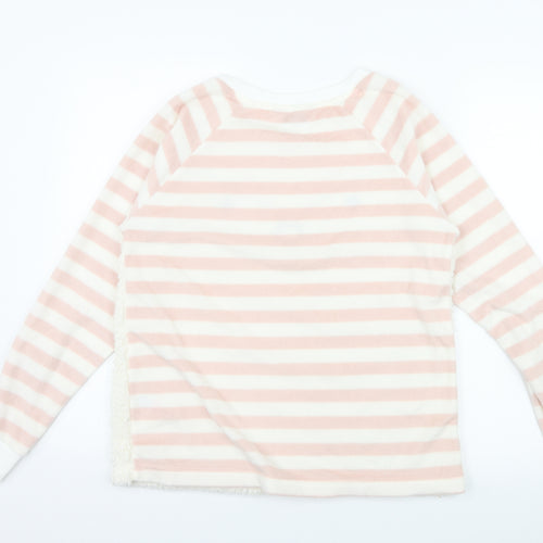Dorothy Perkins Womens Pink Striped Microfibre Top Pyjama Top Size S  - Raccoon