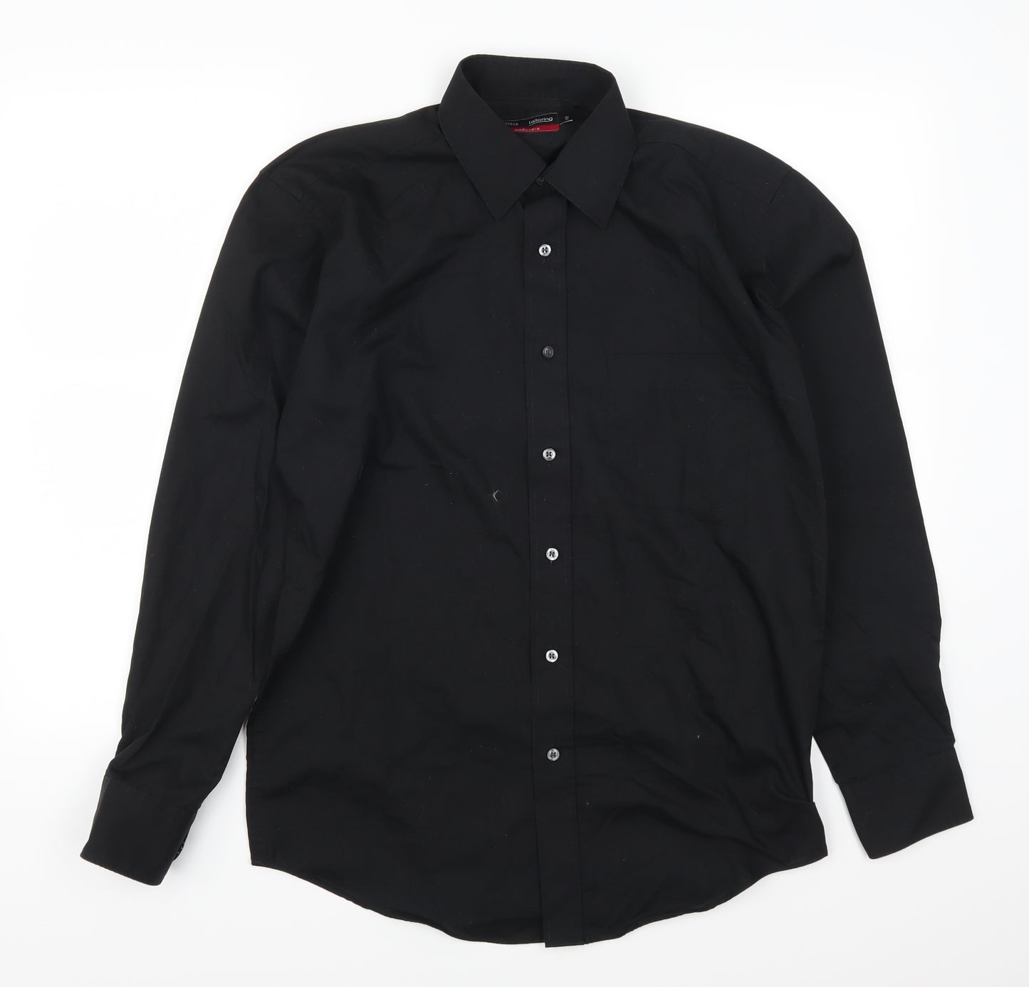 Marks and Spencer Mens Black    Button-Up Size S