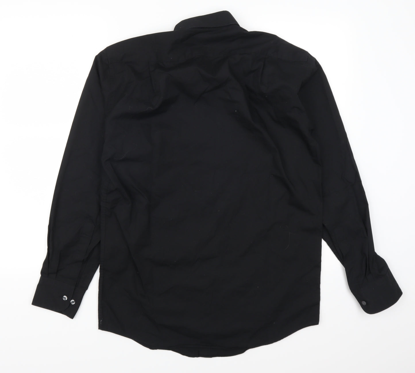 Marks and Spencer Mens Black    Button-Up Size S