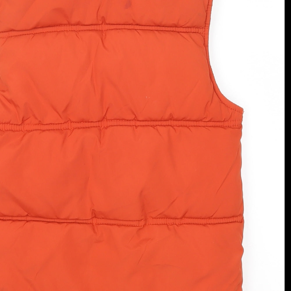 H&M Boys Orange   Gilet Coat Size 8 Years