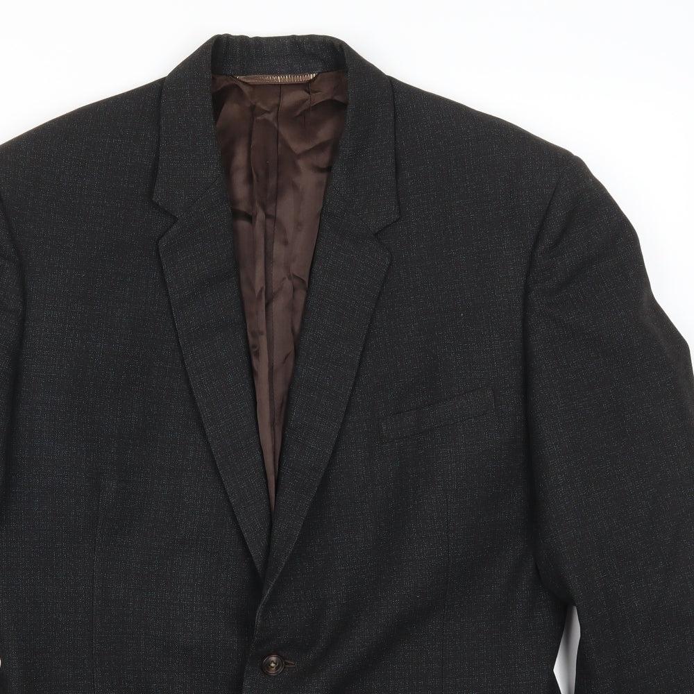 Burton Mens Brown   Jacket Suit Jacket Size 38  - Blue Flecked