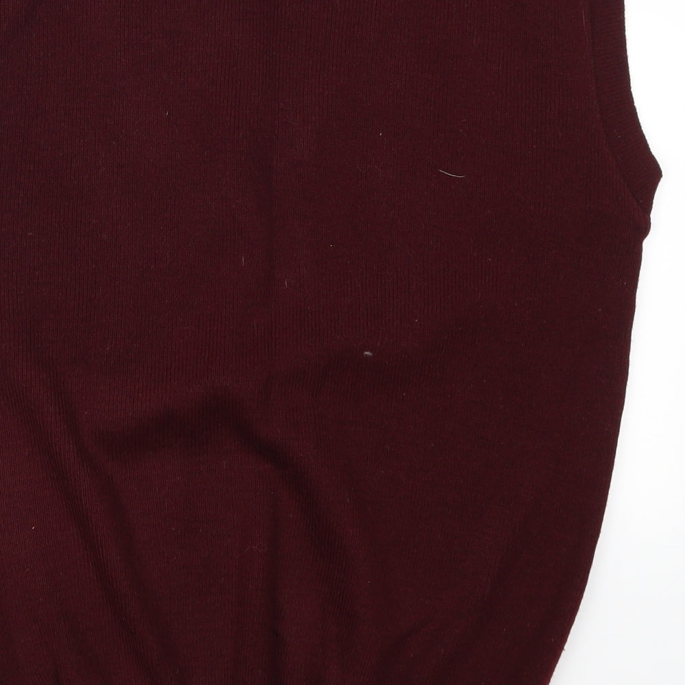 Jason York Mens Red   Vest Jumper Size L