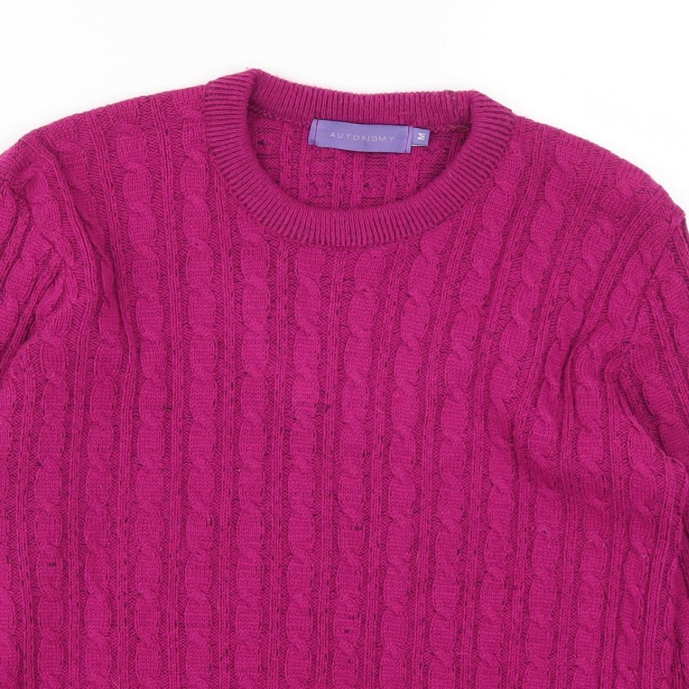 Autonomy Womens Pink   Pullover Jumper Size M