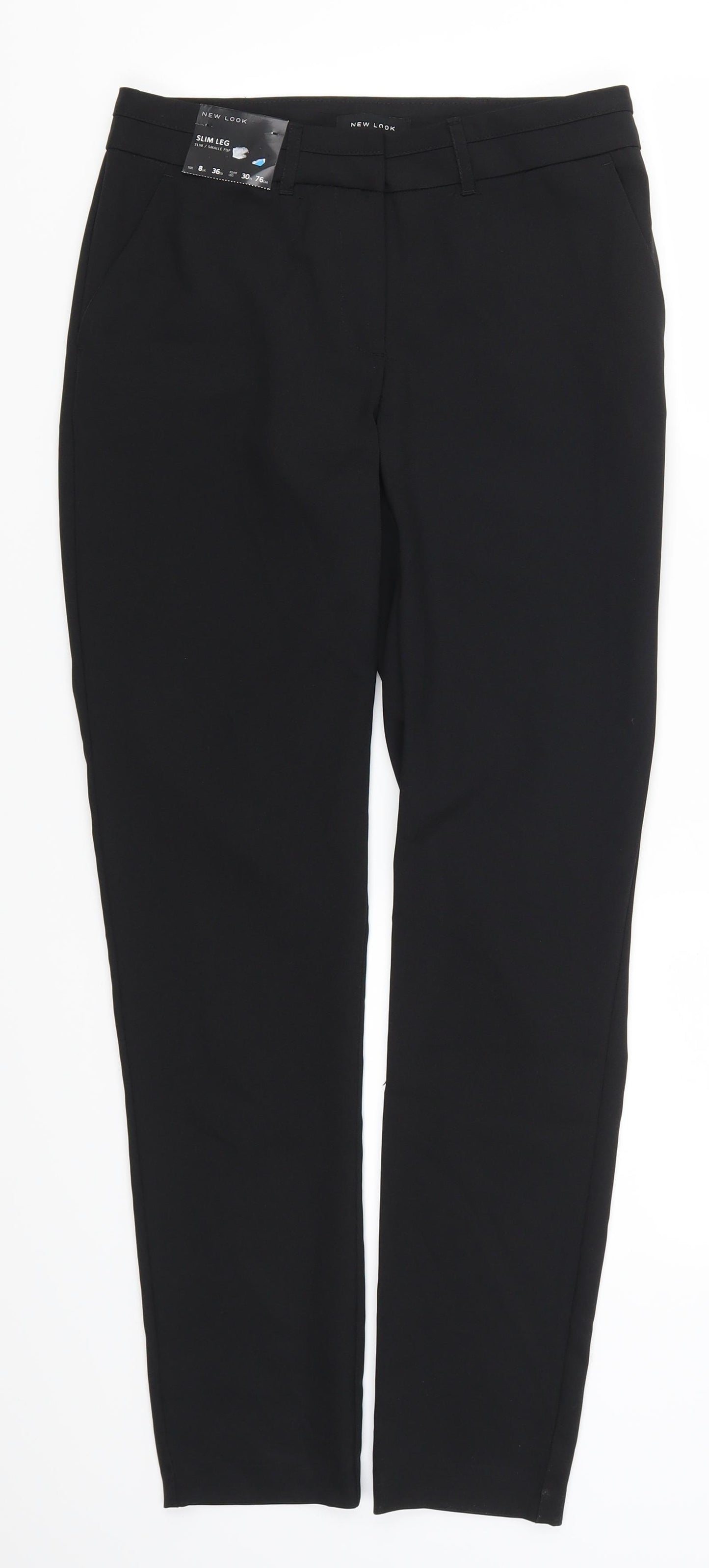 New Look Womens Black   Trousers  Size 8 L29 in