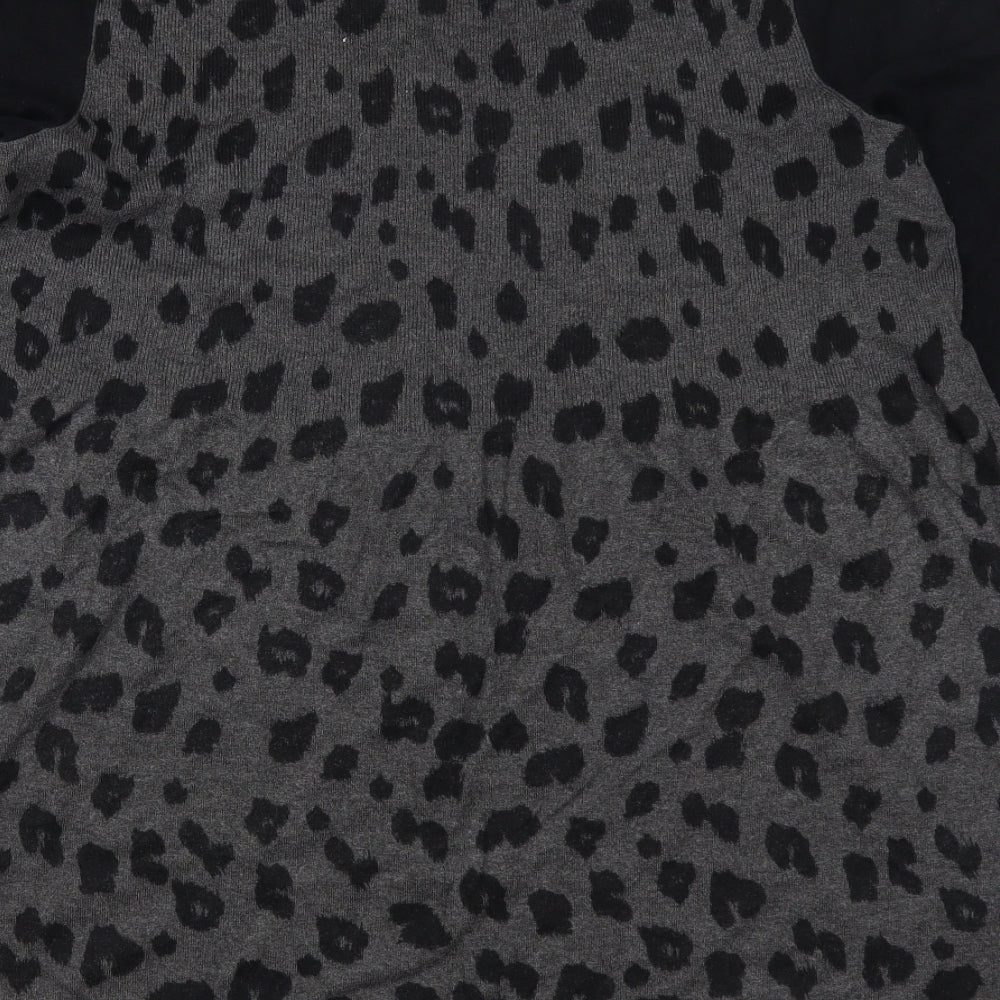 George Womens Grey Animal Print  Jumper Dress  Size 22