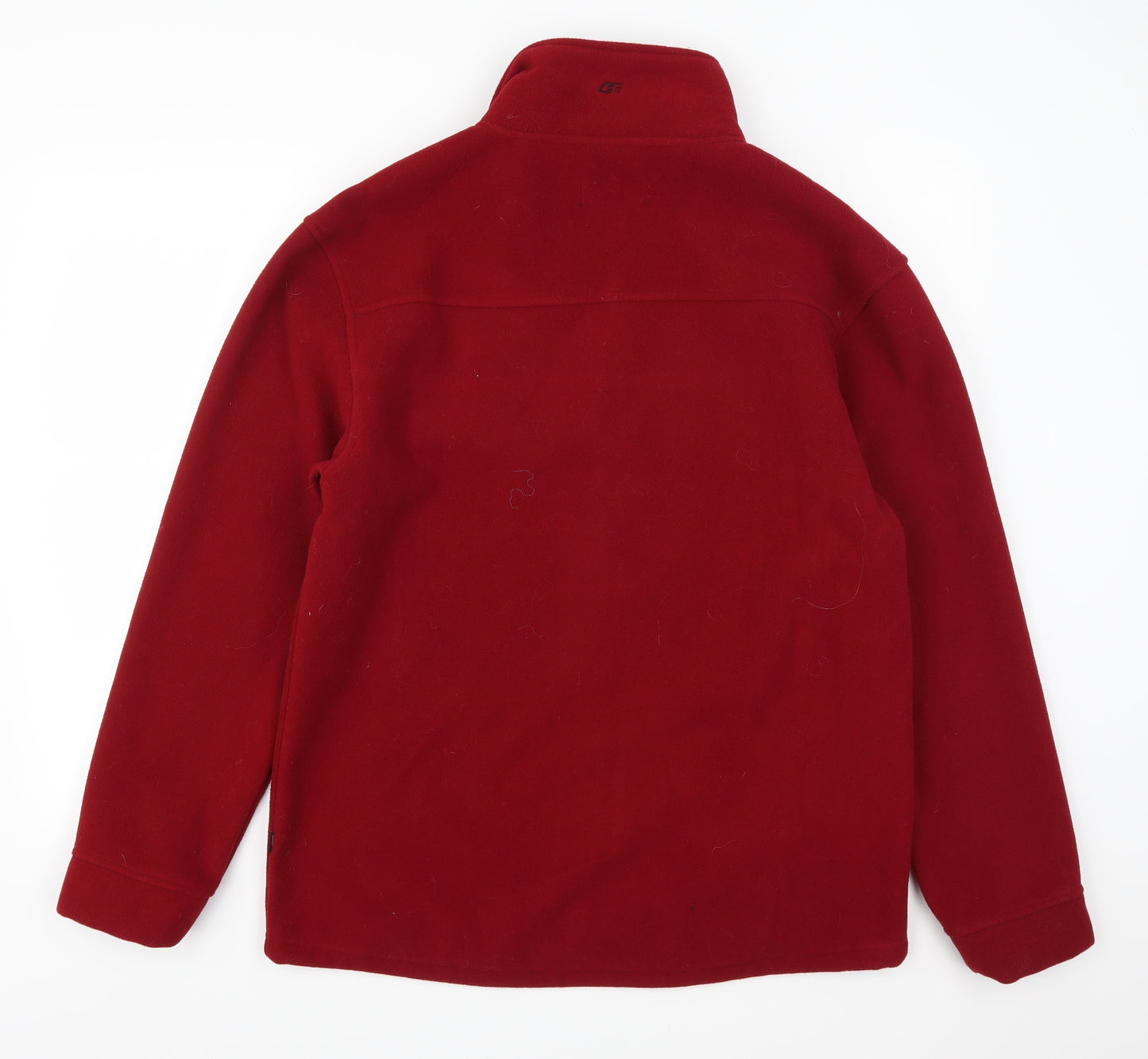 Active Sportswear Mens Red  Fleece Jacket Coat Size M