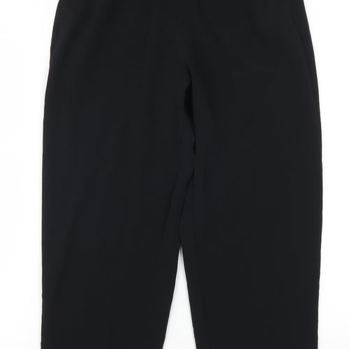Preworn Womens Black   Trousers  Size 24 in L25 in