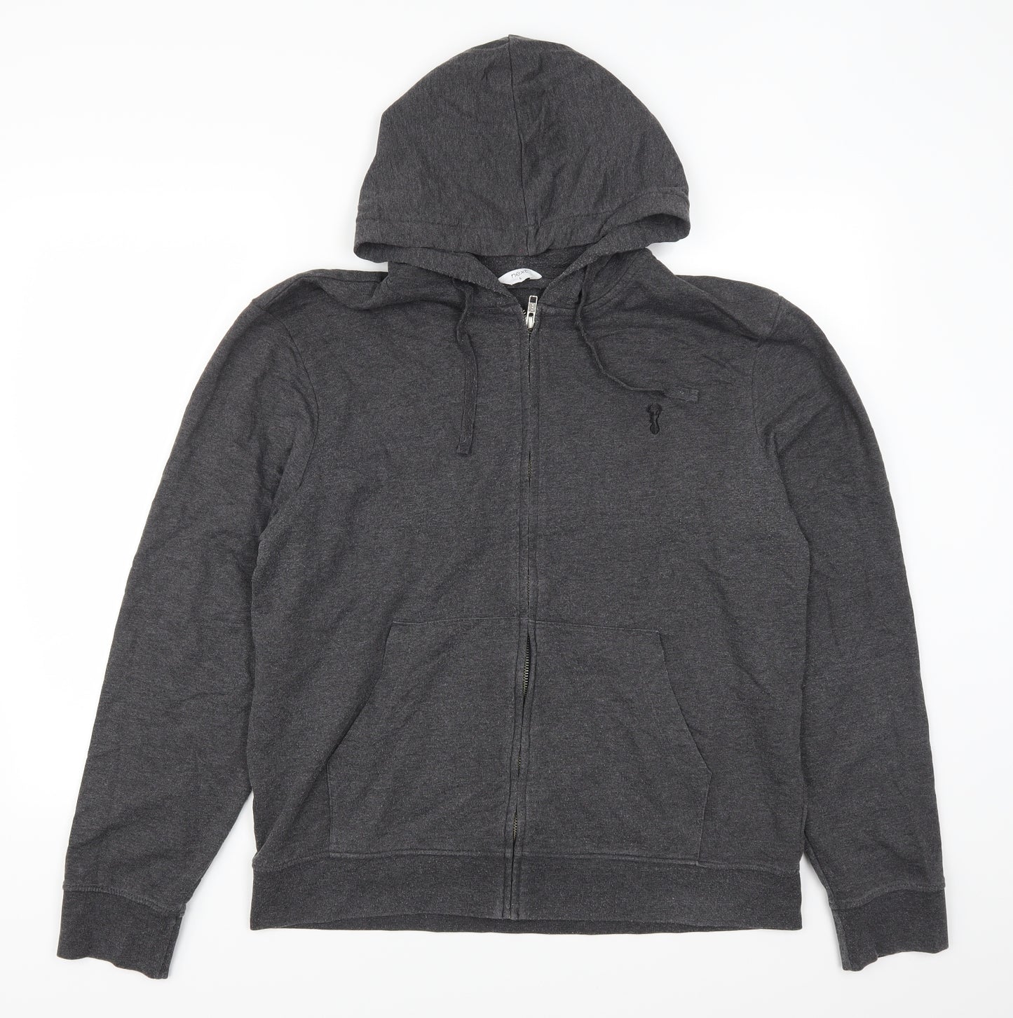 NEXT Mens Grey   Full Zip Hoodie Size L