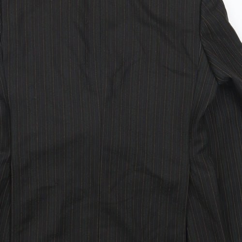 Campbell Brown Mens Green Striped  Jacket Suit Jacket Size 40