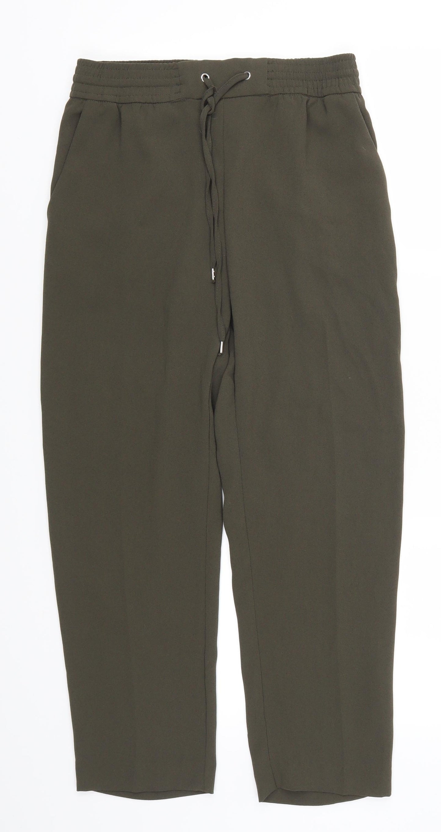 H&M Womens Green   Trousers  Size 6 L24 in