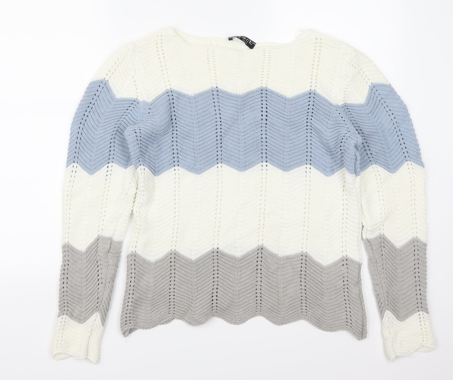 Select Womens Multicoloured Striped  Pullover Jumper Size 16