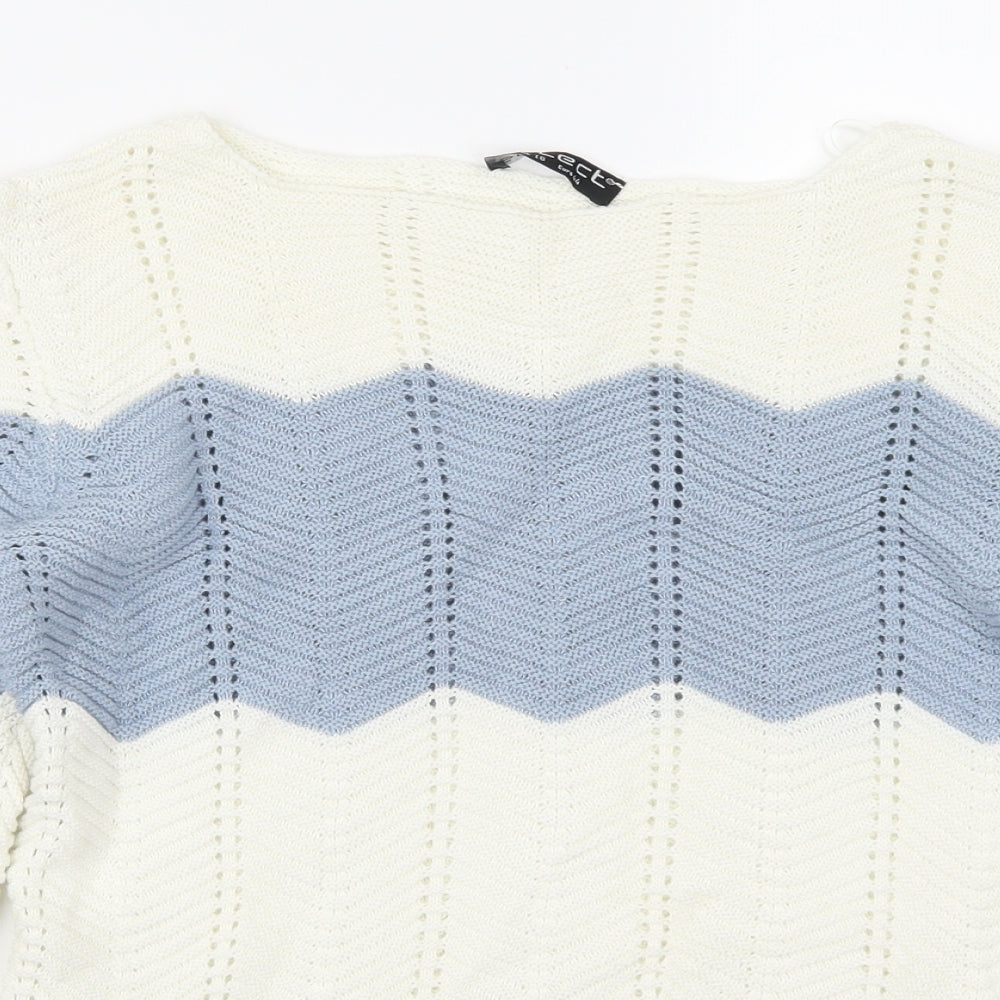 Select Womens Multicoloured Striped  Pullover Jumper Size 16