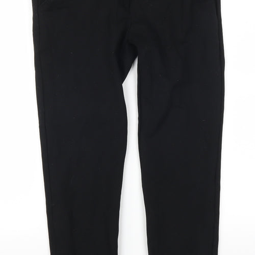 Nutmeg Womens Black   Trousers  Size 10 L25.5 in