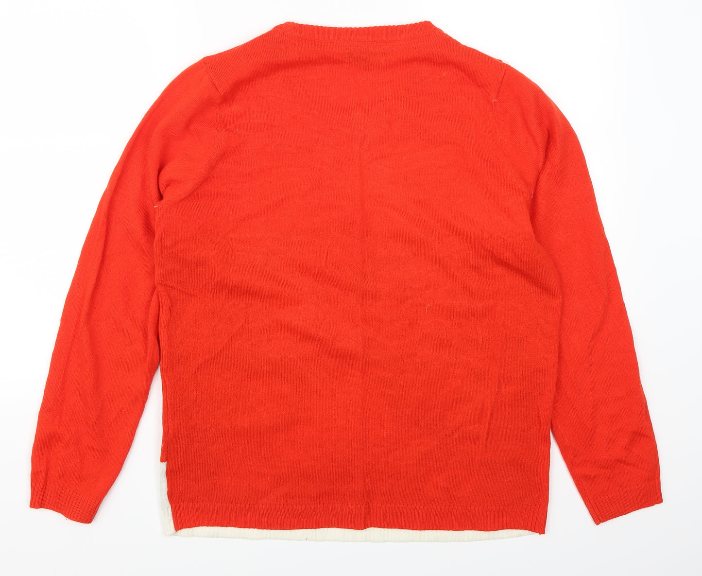 ESMARA Womens Red   Pullover Jumper Size 12  - Reindeer