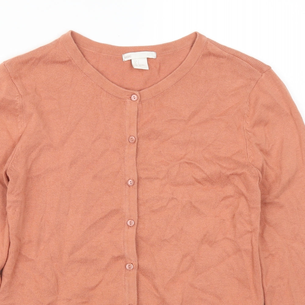 H&M Womens Pink   Cardigan Jumper Size S