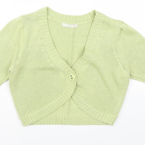 Marks and Spencer Womens Green   Cardigan Jumper Size 12