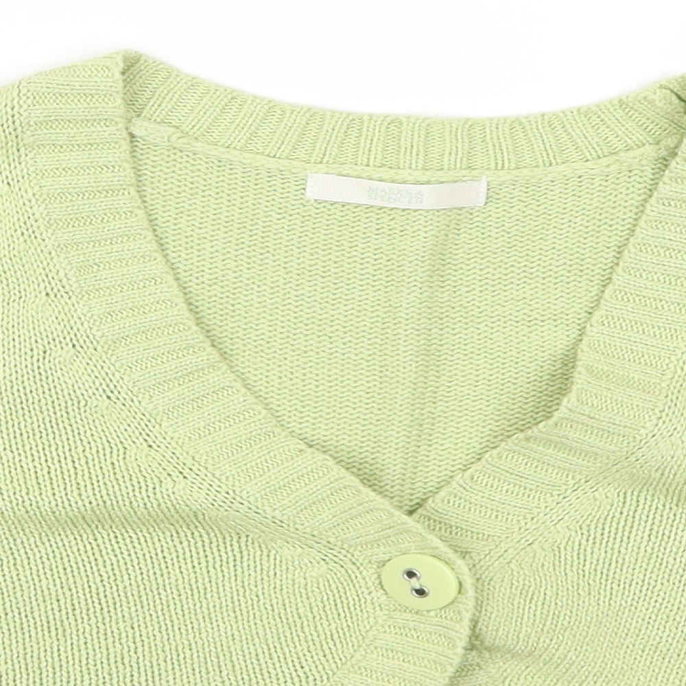 Marks and Spencer Womens Green   Cardigan Jumper Size 12