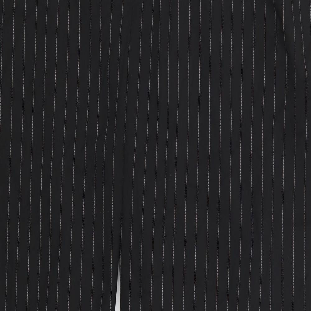 Very Womens Black Striped  Trousers  Size 18 L32 in