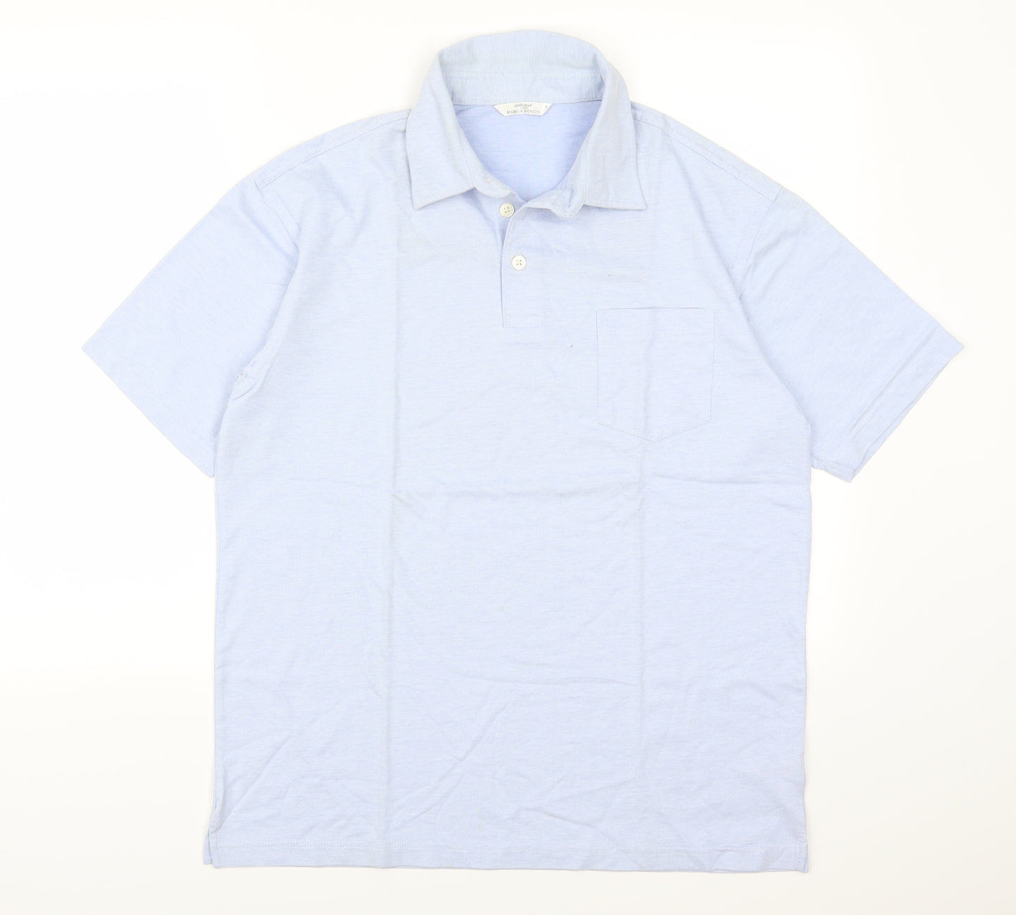 Marks and Spencer Mens Blue    Polo Size M