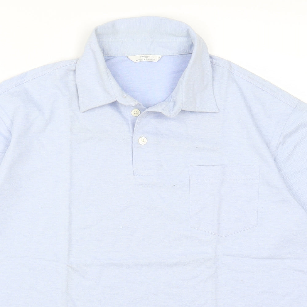 Marks and Spencer Mens Blue    Polo Size M