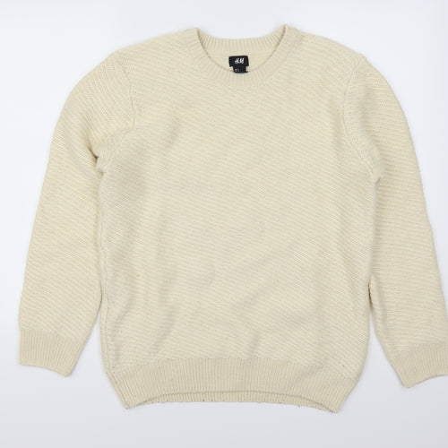 H&M Womens Beige   Pullover Jumper Size S