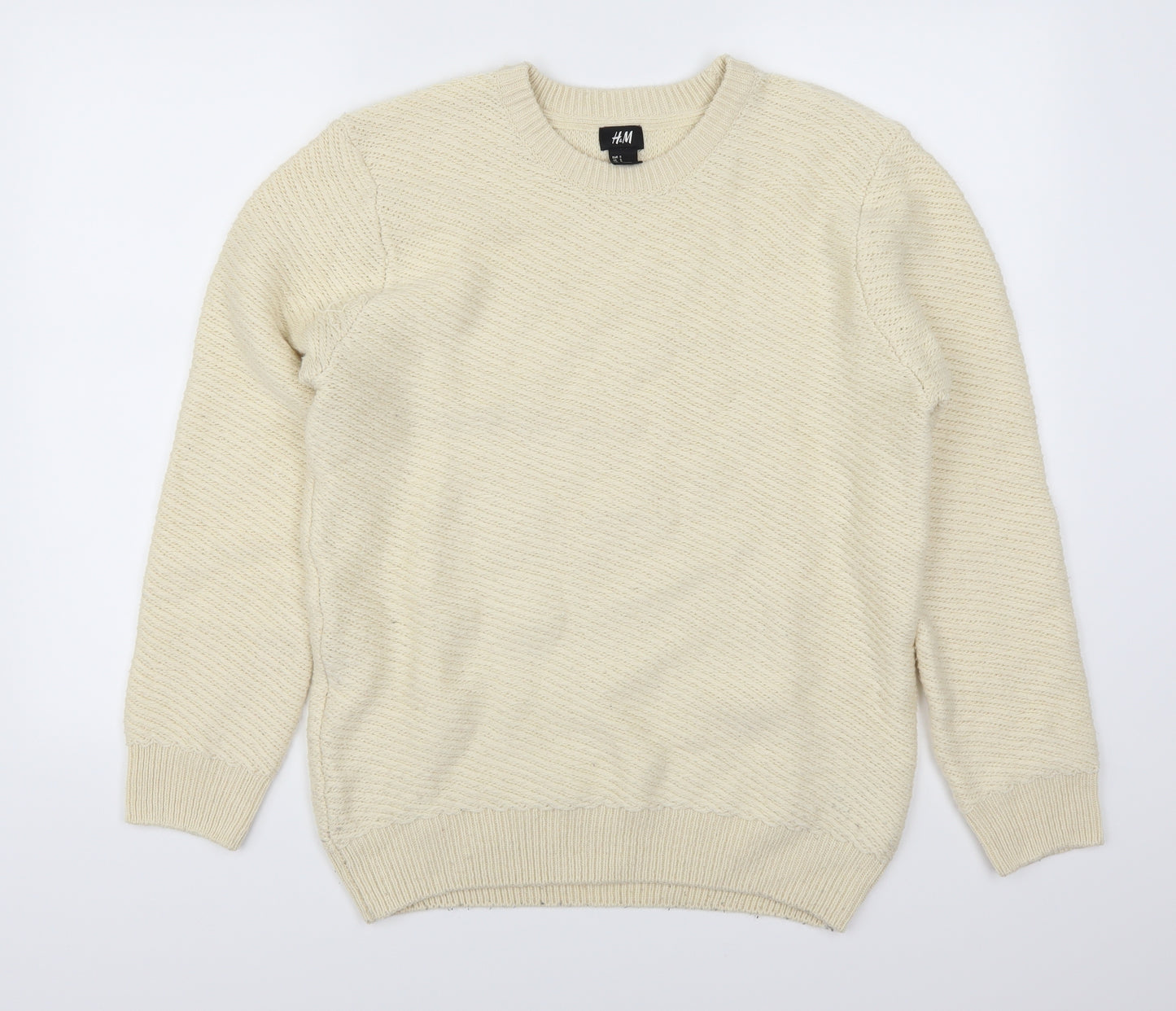 H&M Womens Beige   Pullover Jumper Size S