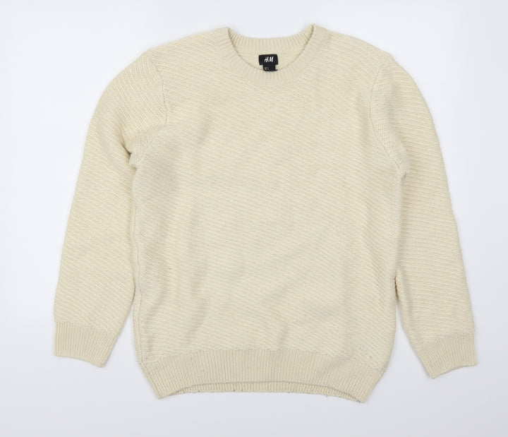 H&M Womens Beige   Pullover Jumper Size S