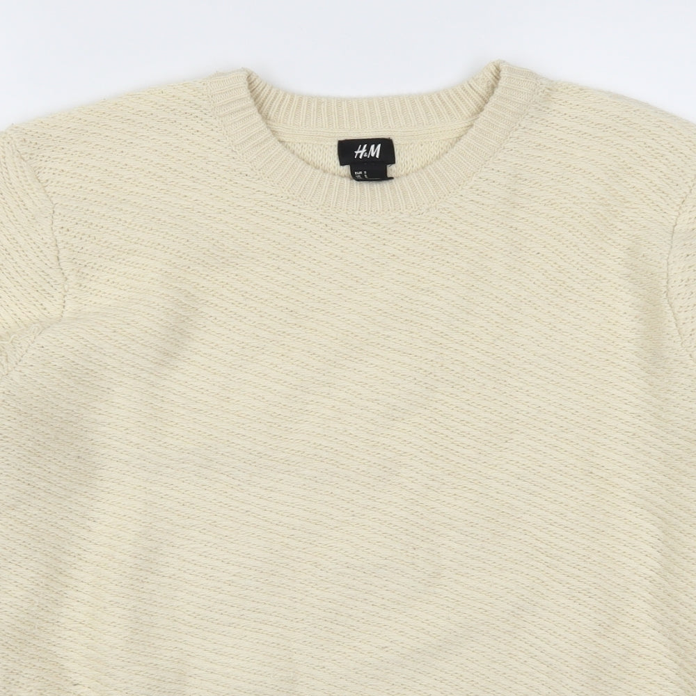 H&M Womens Beige   Pullover Jumper Size S