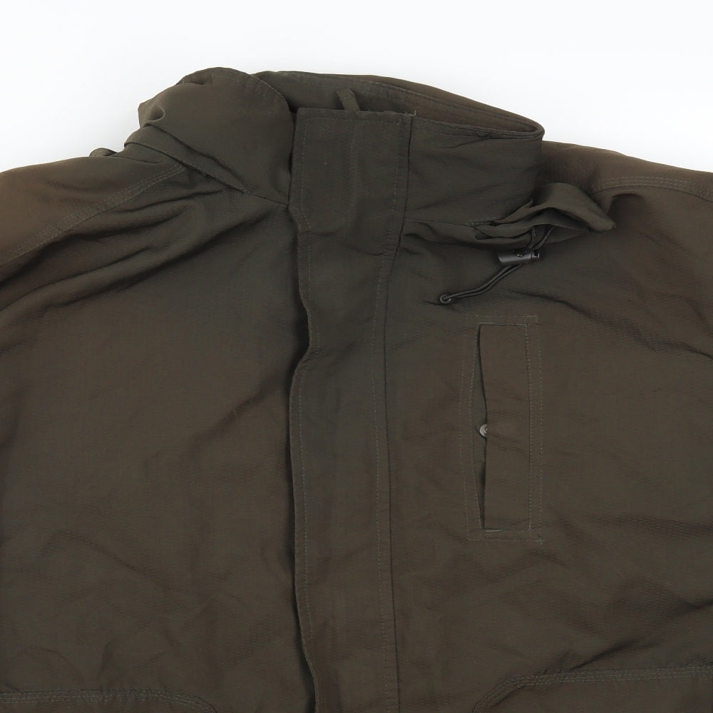 F&F Mens Green   Overcoat Coat Size 2XL