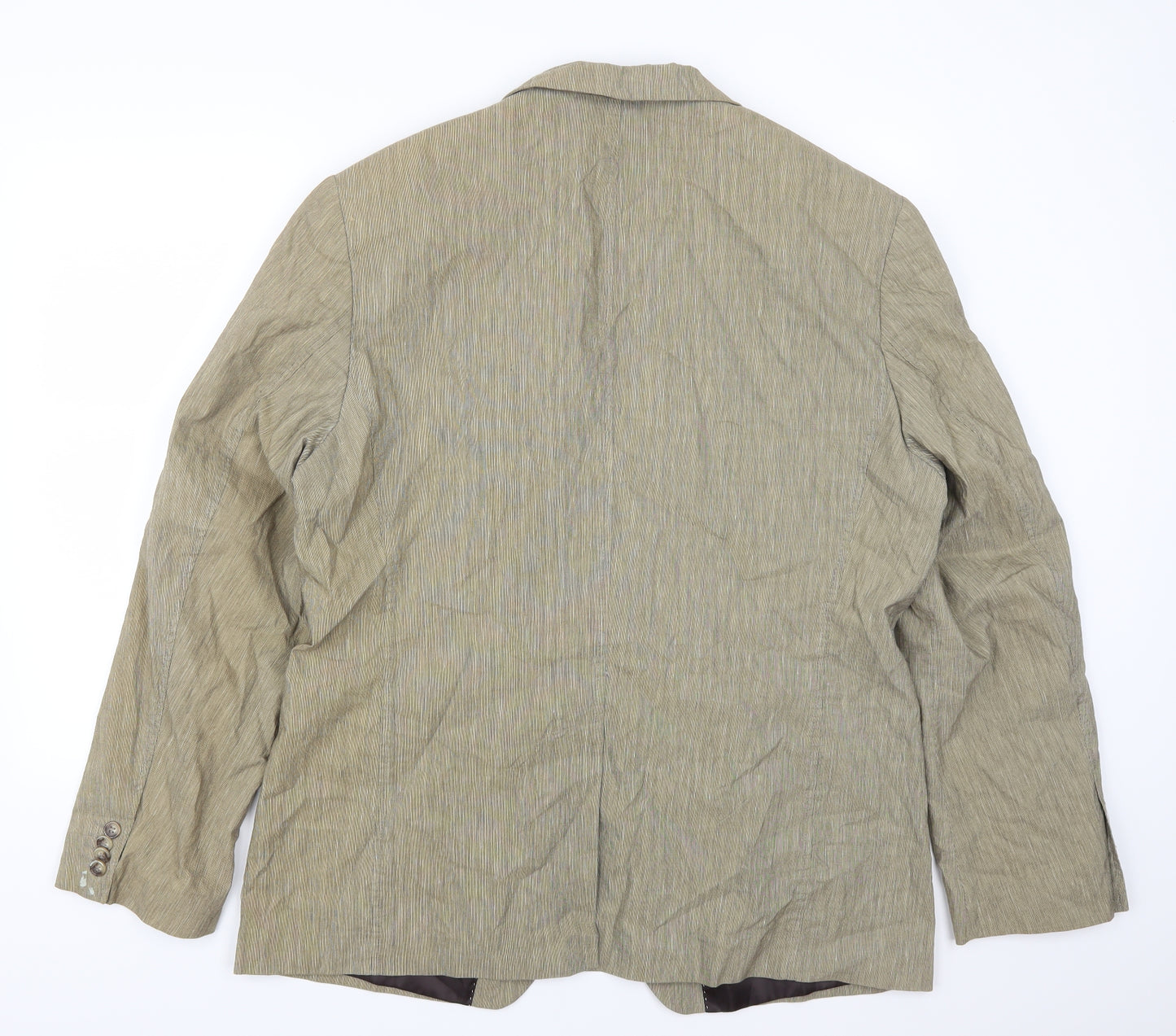 Biaccini Mens Beige   Jacket Suit Jacket Size 46