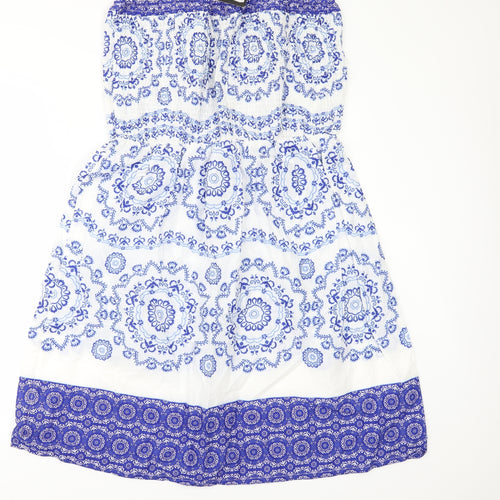 Primark Womens Blue Floral  A-Line  Size 20  - sundress