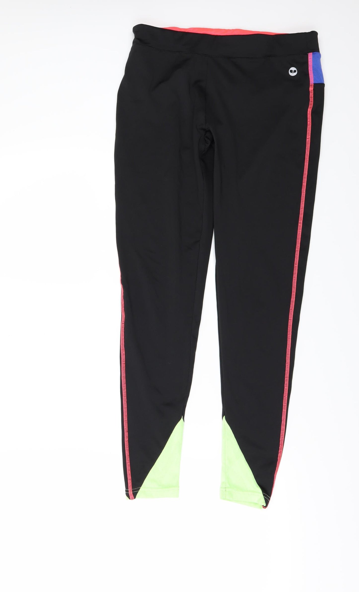 PURE SIMPLE GYM Womens Black   Capri Leggings Size 8 L28 in