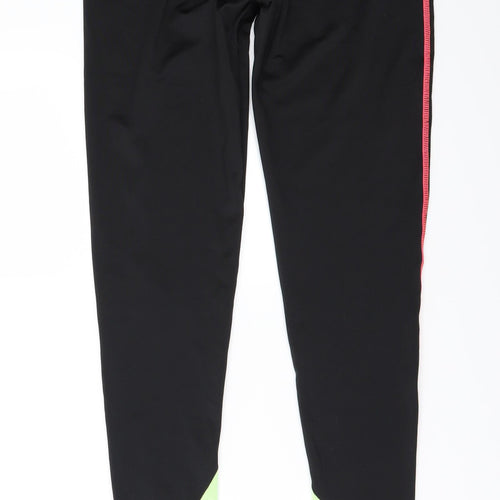 PURE SIMPLE GYM Womens Black   Capri Leggings Size 8 L28 in