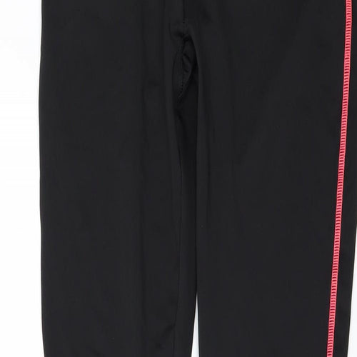 PURE SIMPLE GYM Womens Black   Capri Leggings Size 8 L28 in