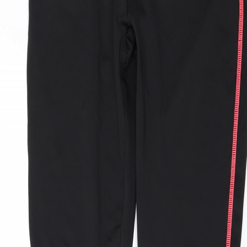 PURE SIMPLE GYM Womens Black   Capri Leggings Size 8 L28 in