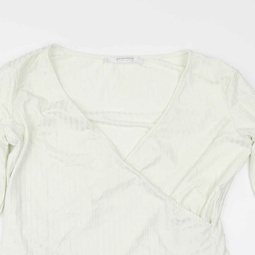 Promod Womens White   Tunic T-Shirt Size M