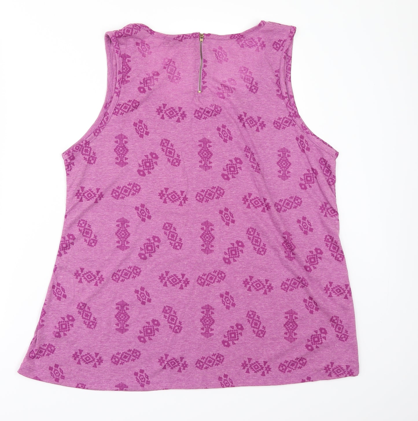 Orginals Womens Pink Geometric  Basic T-Shirt Size 20