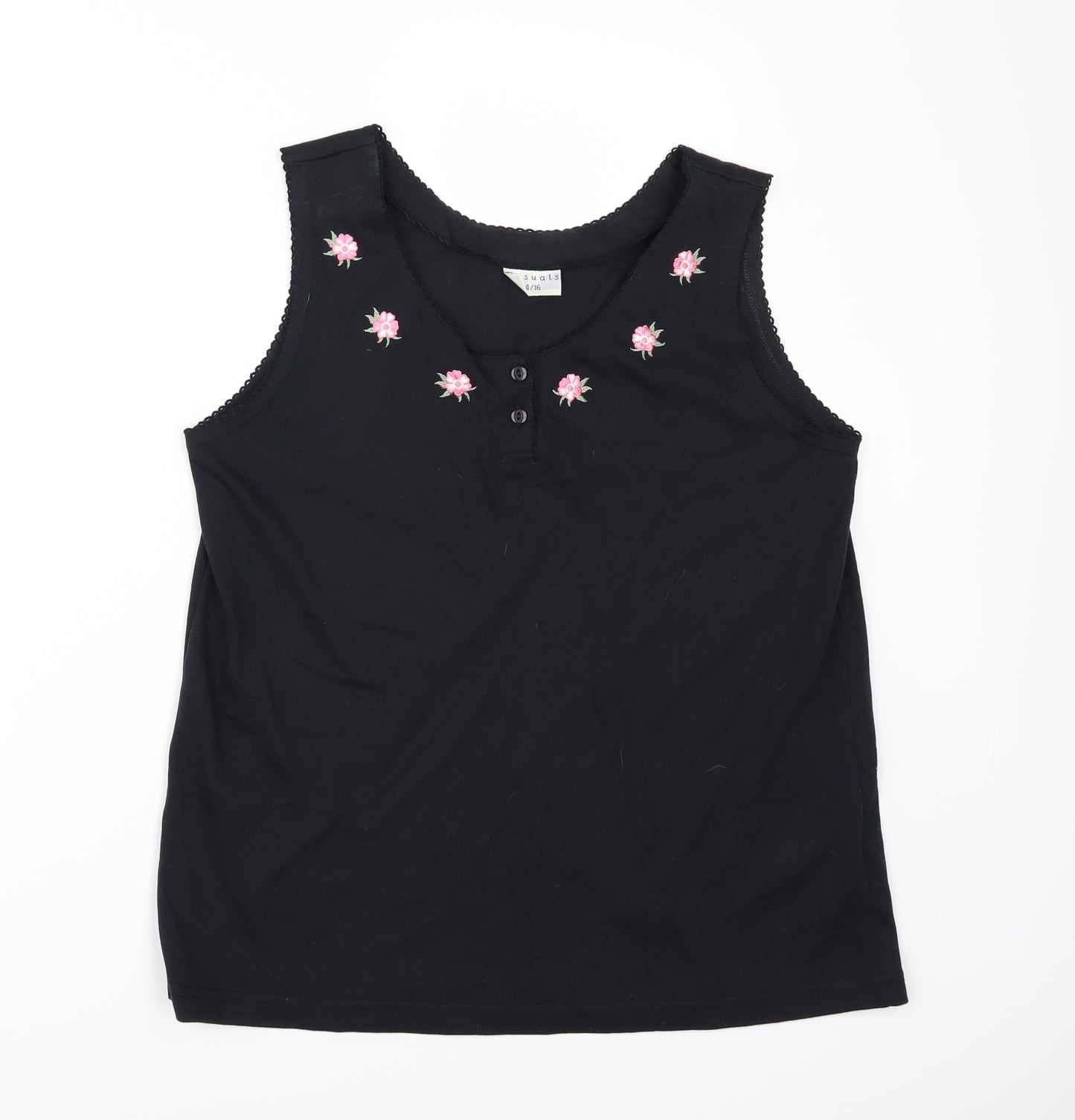 Casuals Womens Black   Camisole Polo Size 16