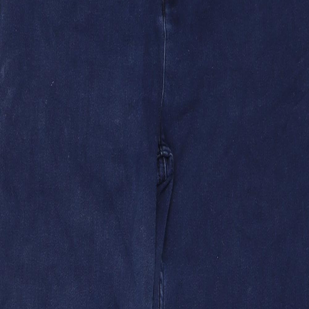 Marks and Spencer Womens Blue  Denim Straight Jeans Size 14 L27 in